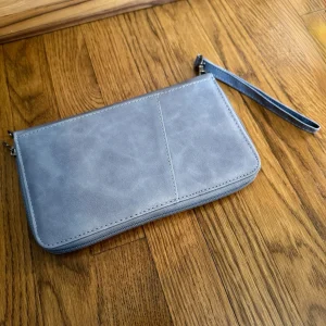 Family Passport Holder Wallet RFID Blocking Travel Document Organizer Clutch Bag
