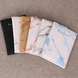Travel Passport Holder Wallet Holder RFID Blocking Leather Card Cover Case