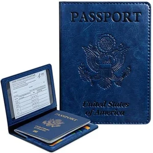 Passport Holder Cover Wallet Case RFID Blocking Leather Card Slot Travel